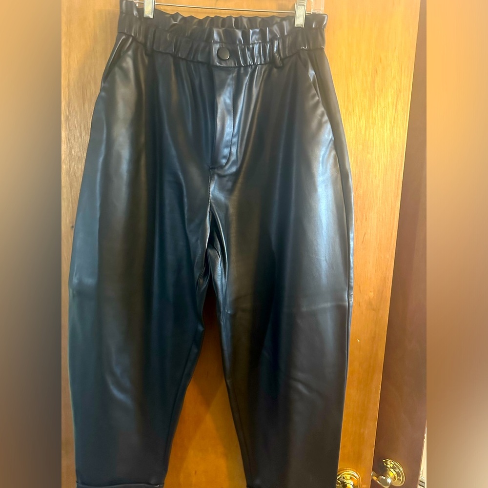 Zara faux leather pant